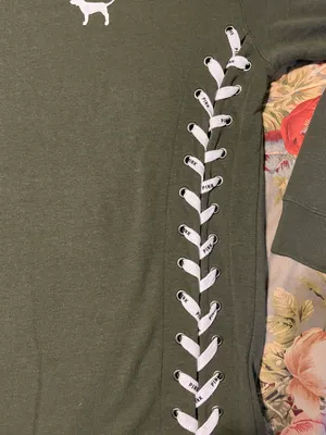 Victoria’s Secret Pink Lace Up Sweatshirt thumbnail 5