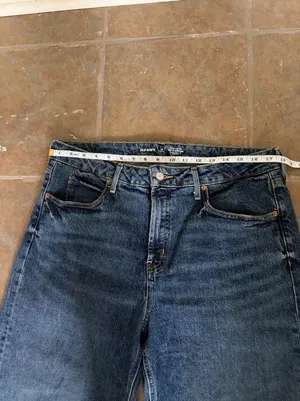 Old Navy Extra High-Rise Sky-Hi Wide-Leg Blue Medium Wash Jeans 14P thumbnail 4
