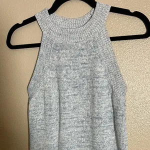 Loft Gray Knit Sleeveless Sweater / Top‎ Fall Classic size Small New without tags thumbnail 5