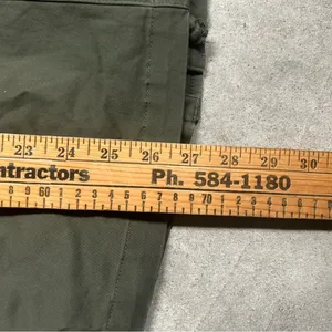 Frye Green Utility Jacket Cargo Full Zip Button Up Drawstring Waist Size XL thumbnail 7