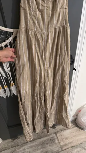 AE Striped Wide Leg Jumpsuit  thumbnail 1