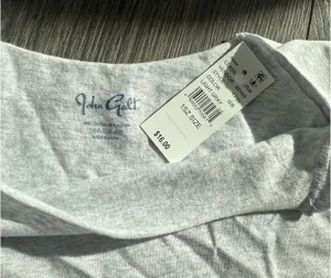 Brandy Melville Grey Off-The-Shoulder Top thumbnail 3