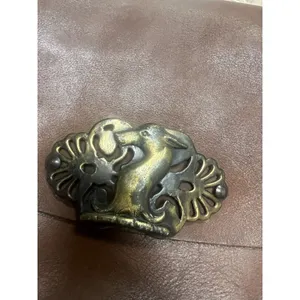 Ladies Vintage Handcrafted Leather‎ Shoulder Bag With Animal Clasp Deer? thumbnail 3