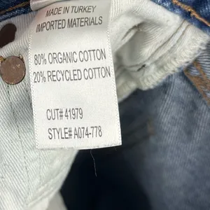 AGOLDE Riley Cropped High Rise Sttraight Leg‎ Distressed Raw Hem Jeans Sz 24 thumbnail 10