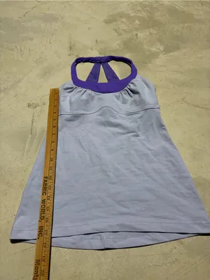 Lululemon purple Halter Active Tank built in bra thumbnail 2