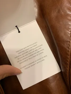 Cole Haan Brown Genuine Leather Jacket thumbnail 8