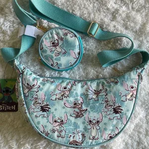 Bioworld Lilo & Stitch Tropical Stitch Purse + Detachable Coin Pouch NEW Disney thumbnail 11