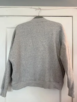 Grey Mockneck Sweatshirt thumbnail 4