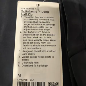 Lululemon softstreme Black Lululemon quarter zip sweatshirt #lululemon thumbnail 4