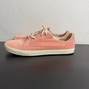 Reef‎ Pastel Pink Corduroy Lace Up Sneakers Size 8 Beachy BOHO Retro Skater thumbnail 5