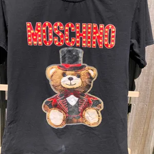 Moschino Couture Black Ring Leader teddy bear t-shirt Small thumbnail 4