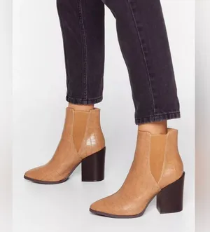NastyGal Croc’s Not To Love Faux Leather Boots thumbnail 1