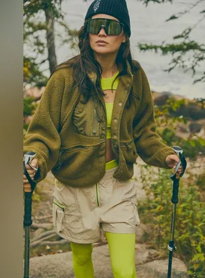 Free people Hit The Slopes Fleece Jacket thumbnail 1