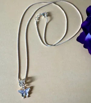 Purple Butterfly Necklace (906) 🦋 thumbnail 4