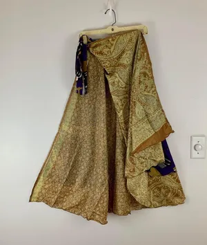 Reversible Maxi Wrap Skirt BINS405 thumbnail 2