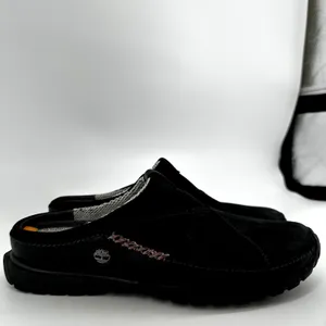Timberland x Smartwool Power Lounger Clogs Slippers Leather Merino Wool Black 9M thumbnail 2