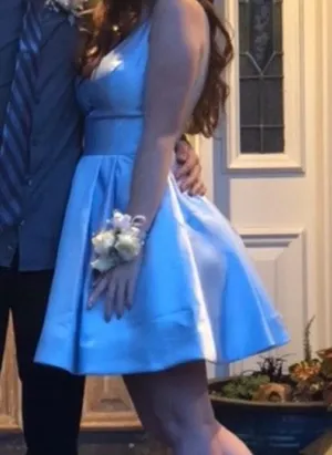 Sherri Hill Baby Blue Prom Dress Bridesmaid Gown thumbnail 6