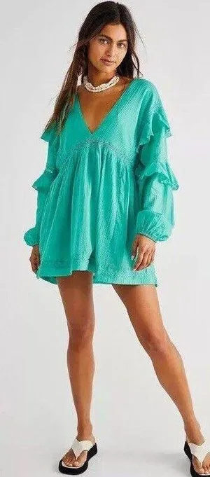 Free People Seashell Skort Romper thumbnail 1