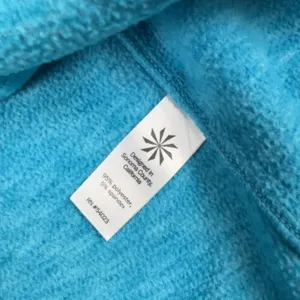 Athleta Hoodie Womens XL Blue Pullover Fleece Kangaroo Pocket Thumbholes Stretch thumbnail 8