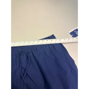 Roller Rabbit‎ Target Blue Cotton Linen Embroidered Scallop Wide Leg Pants Large thumbnail 4