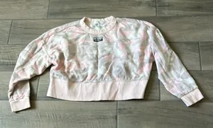 Adidas pink camo pullover sweatshirt thumbnail 1