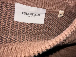 Essentials Brown Knitted Crewneck thumbnail 4