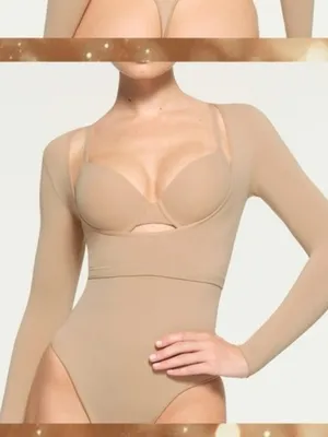 Skims Open Bust Arm Shaper Shapewear Clay SMALL thumbnail 2