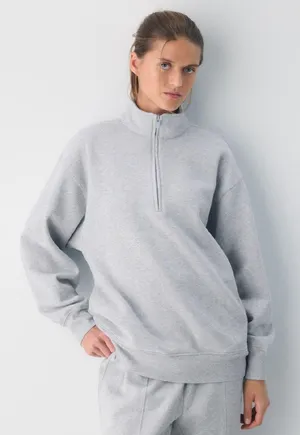 Aritzia Cozy Sweatfleece Boyfriend 1/2 Zip Sweatshirt thumbnail 1