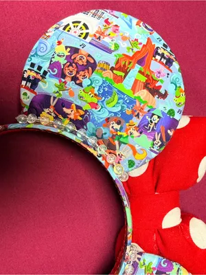 Disney Parks Splash Mountain Minnie Mouse Red Polka Dot Puffy Bow Headband thumbnail 6