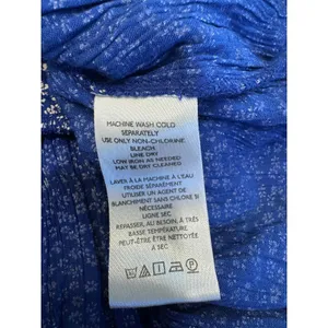 Free People Brittnee Print Smocked Peplum Top – Blue Combo Milkmaid Boho thumbnail 6