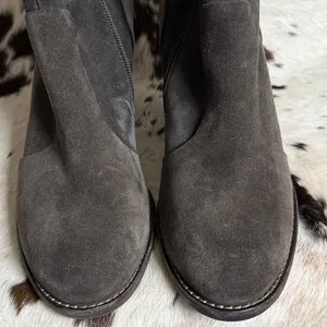 Paul Green Grey Suede Booties‎ Size 5.5 B15 thumbnail 4
