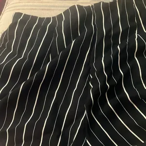 FINAL MARKDOWN Iris back zip Black and White Striped Shorts large thumbnail 2