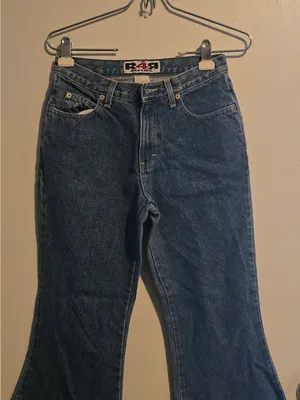 Rave 4 Real Deep Blue Flare Jeans Size 6 thumbnail 5