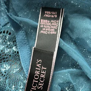 Victoria's Secret Blue Lace Chemise with Plunging V-Neck thumbnail 5