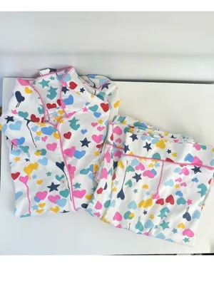 Roller Rabbit Kerri Rosenthal Starry Starry Love Polo Short Pajama set Med/Small thumbnail 3