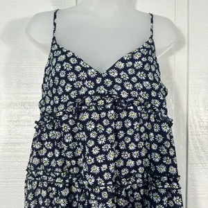 ROWA Navy Floral Spaghetti Strap Babydoll Dress Size XL NWT thumbnail 3