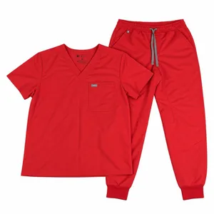 figs scrub set Mens tansen jogger pants (L Short) / leon top (L) Clay thumbnail 1