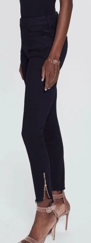 Mother The Stunner Double Zip Ankle Step Fray Not Guilty 25 Edgy Minimalist Chic thumbnail 1