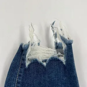 Just Black Ankle Jeans Womens 26 Blue Denim‎ Cotton Stretch Mid Rise Frayed Hem thumbnail 4