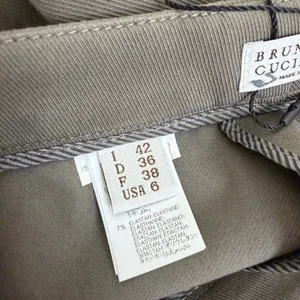 Brunello Cucinelli Slim Fit Pants Womens Size 6 Taupe Skinny Leggings Italy 29" thumbnail 11