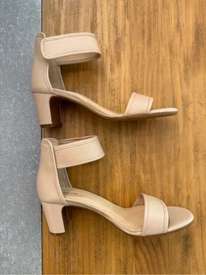 Nurture by Lamaze Leila Block Heel Sandal Nude Blush Leather Size 7.5 thumbnail 4