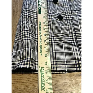 Vintage Stirling‎ Cooper Checkered Blazer Jacket Size 8 Business thumbnail 3