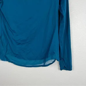 Athleta Cadence Long Sleeve Workout Top‎ Teal Sz XXS thumbnail 4