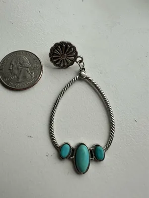 Turquoise earrings thumbnail 2