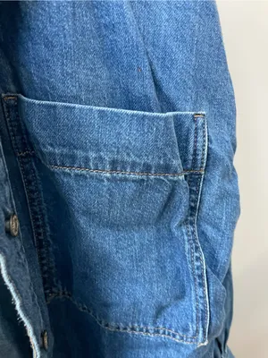 We The Free Blue Denim Top thumbnail 4