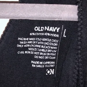 Old Navy Dress Black Sleeveless Maxi Dress Sz L GUC V Neck Surplice Neck thumbnail 4