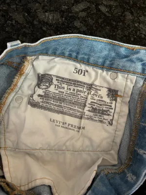 Levi’s 501 High-Rise Denim Shorts Distressed thumbnail 6
