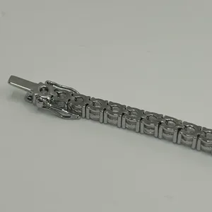 Kay Jewelers Moissanite Tennis Bracelet Silver 5mm 8 Inch Brand New VVS1 Crazy Shine No Pass thumbnail 7