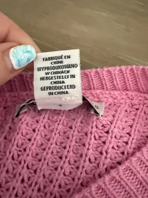 Sincerely Jules Pink Waffle Knit Ruched Drawstring Crop Sweater Y2K Medium thumbnail 5