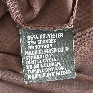 Essentials by Milano Cowl Dress in Brown Size S thumbnail 4